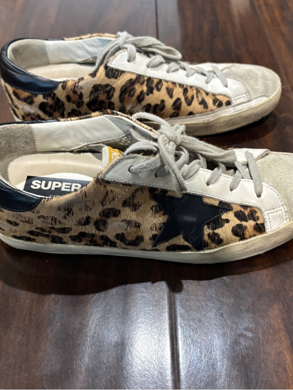 Golden Goose Women's Super-Star in leopard print leather - Picture 10 of 14